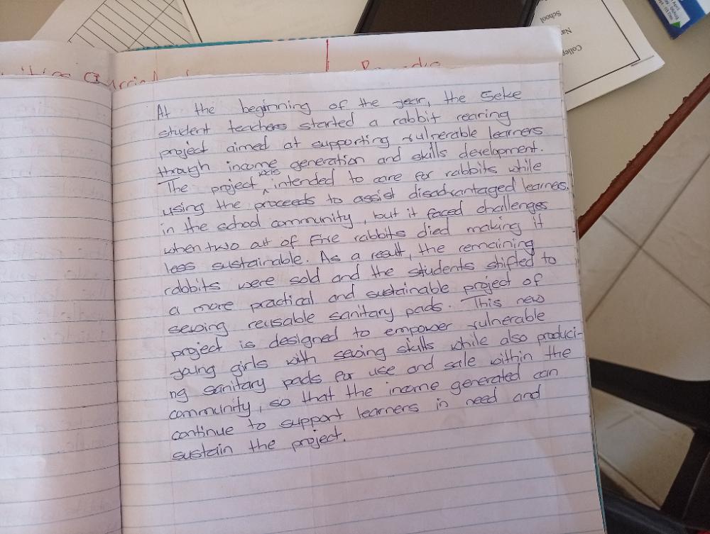 Learners writing exercises