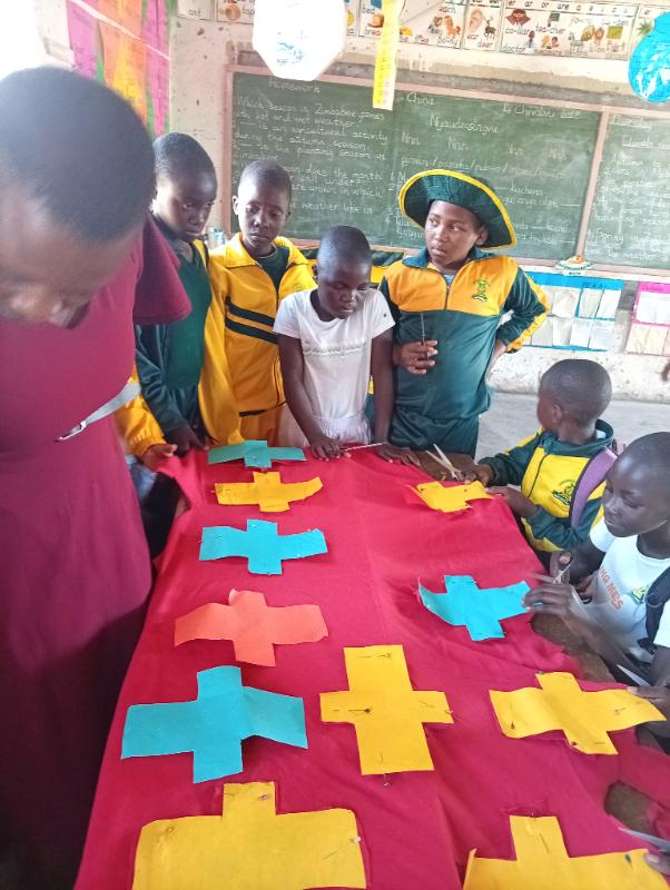 Teaching learners to cut pads
